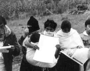 Women Zapatistas at the encounter