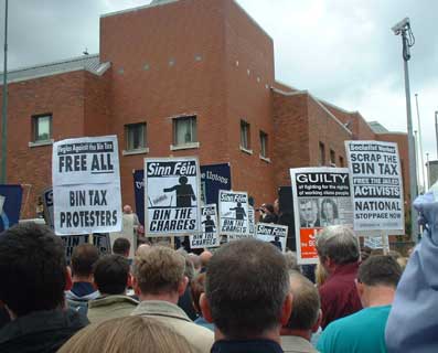 Placards at Mountjoy
