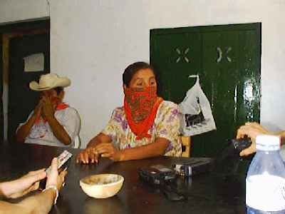 Zapatista delegates at the 2nd encounter